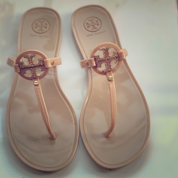 tory burch mini miller flat jelly thong sandals